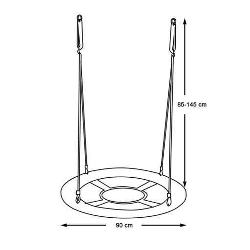 Fészekhinta-90 cm-es-kék-sátor nélkül