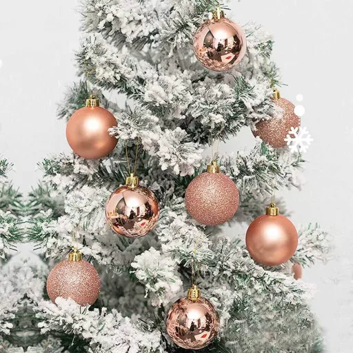 112 részes karácsonyfadísz, több színben-rose gold
