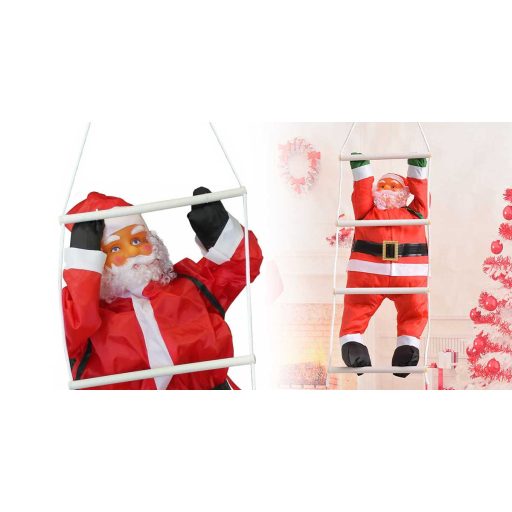 Létrán mászó Mikulás, 120 cm