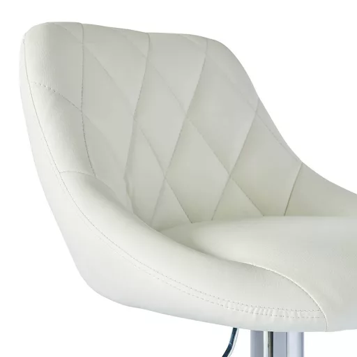 2 db háttámlás bárszék, 2 színben-fehér