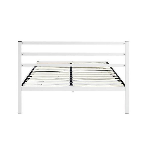 Bella fém ágykeret ajándék ágyráccsal, több méretben és színben-Fehér 160x200 cm-es-fehér