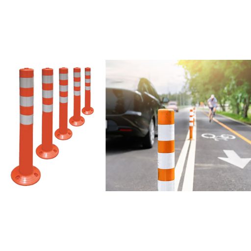 Műanyag terelőoszlop 5 db