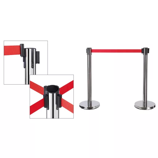 Szalagos kordonoszlop