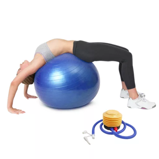 Fitnesz labda, 75 cm, pumpával