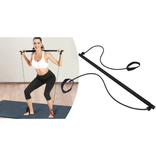 Fitnesz rúd gumiszalaggal