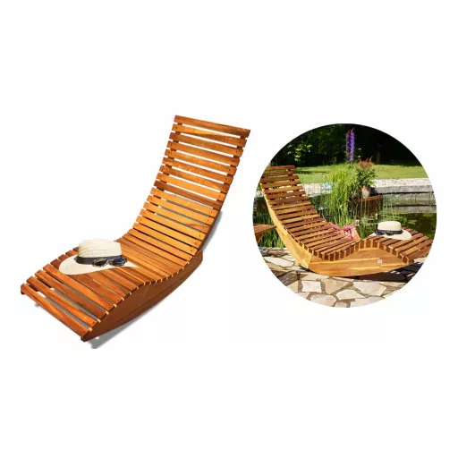 Fa hintázó napozóágy 