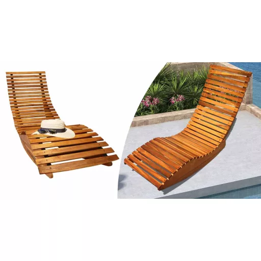 Fa hintázó napozóágy 