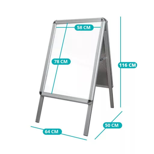 Alumínium megállító tábla