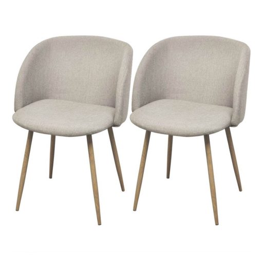 Betti kárpitozott szék, 2 db -bézs