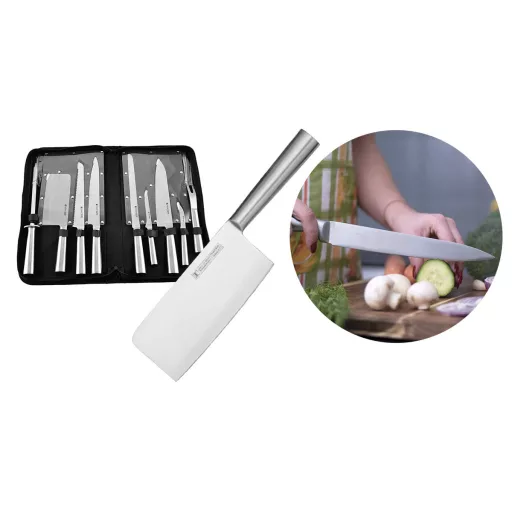 Késkészlet táskával