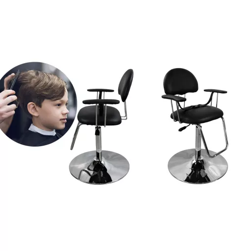 Gyermek fodrász szék, fekete