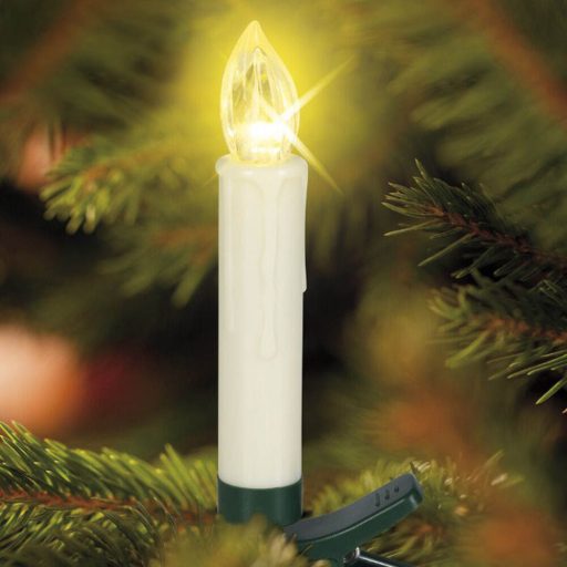 Vezeték nélküli gyertya szett, 30 db-os, távirányítóval, több színben-melegfehér