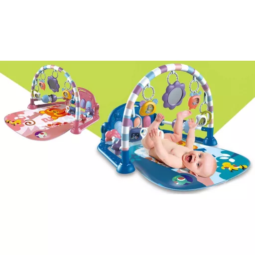 Zongorás játszószőnyeg - több típusban-rózsaszín