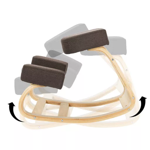 Egyensúlyfejlesztő térdeplőszék - több típusban-barna