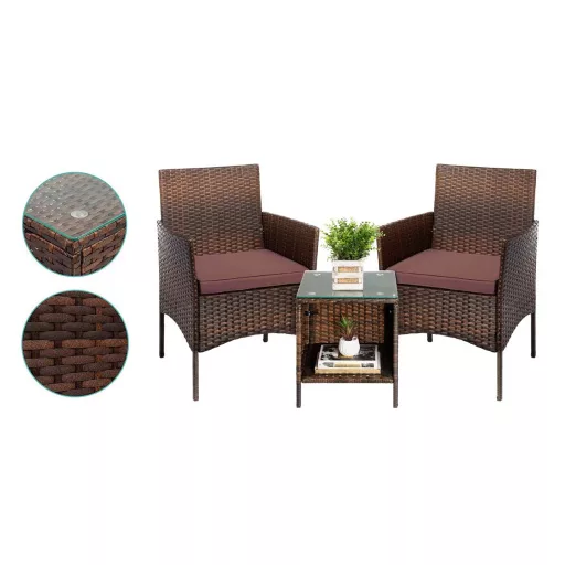 Polyrattan kerti bútor szett