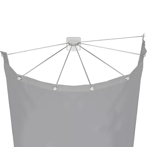Ernyő alakú zuhanyfüggönytartó