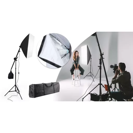 Stúdió világítás táskával