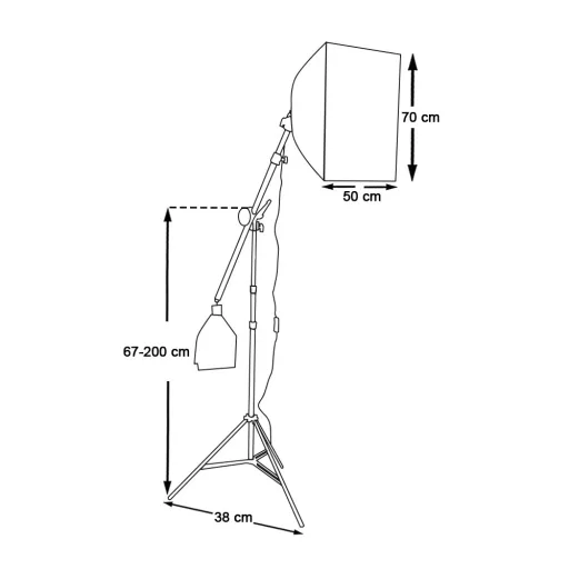 Stúdió világítás táskával