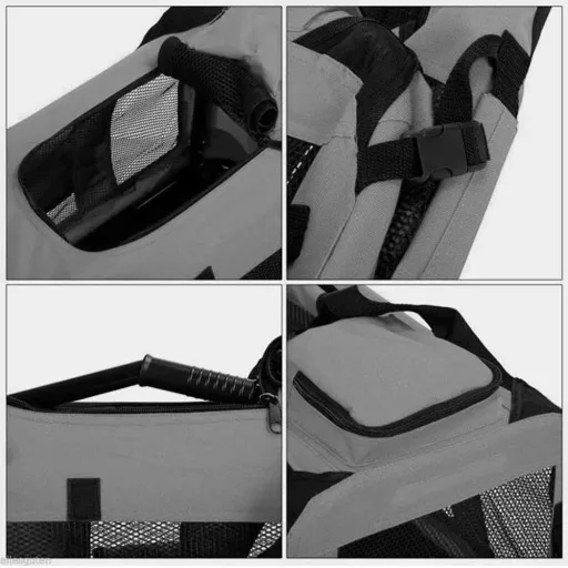 Összehajtható kisállathordozó táska, több típusban-M méret