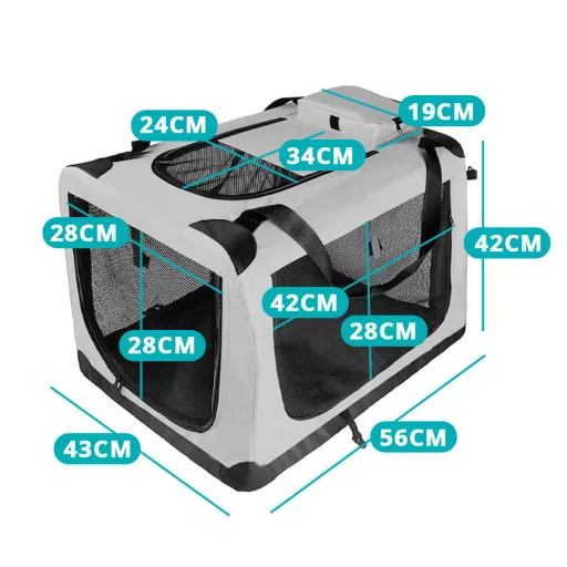 Összehajtható kisállathordozó táska, több típusban-M méret