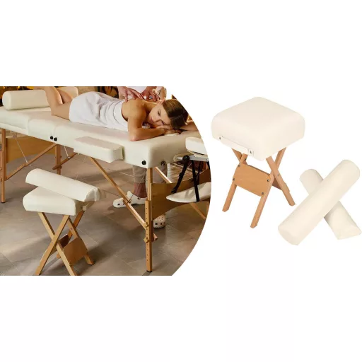 Összecsukható szék masszázságyhoz 2 masszázshengerrel