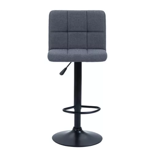 Szövet borítású bárszék 2db, sötétszürke