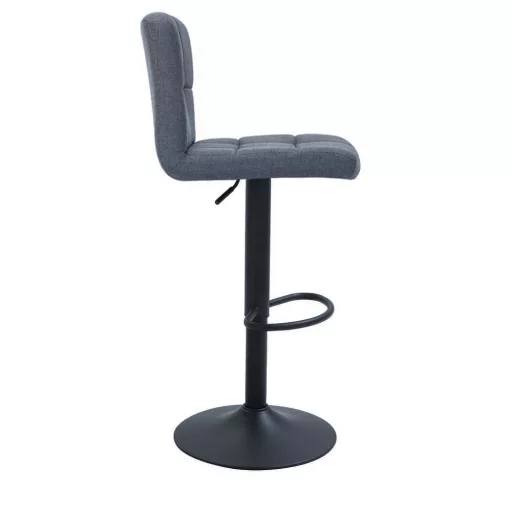 Szövet borítású bárszék 2db, sötétszürke