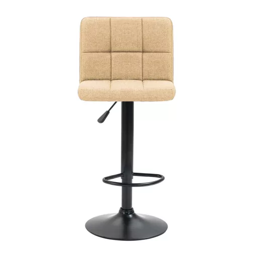 Szövet borítású bárszék, 2 db, bézs