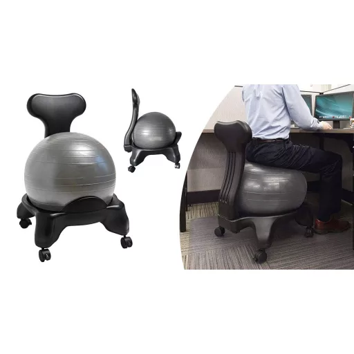 Fitnesz szék 55 cm labdával, pumpával