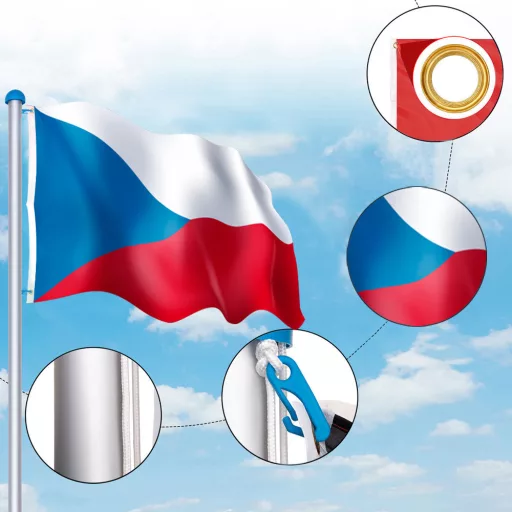 Cseh zászló, 90*150cm 