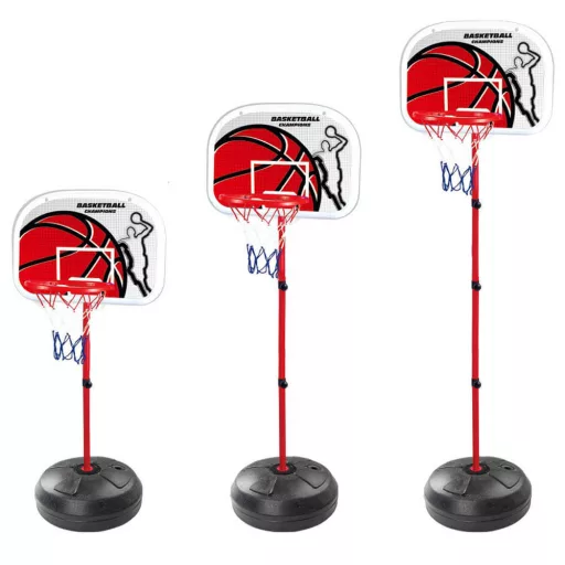 Állítható kosárlabda palánk labdával, pumpával