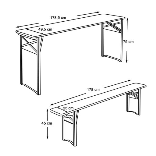 Fa sörpad, 3 részes
