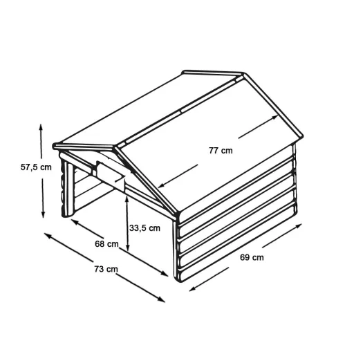 Kerti tároló robotfűnyíróhoz