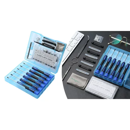 Mágneses, precíziós csavarhúzó készlet szemüvegekhez