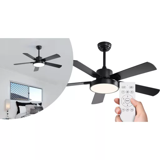 Mennyezeti ventilátor világítással és távirányítóval