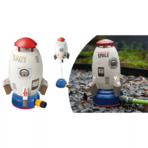 Kültéri, rakéta kilövő vizes játék