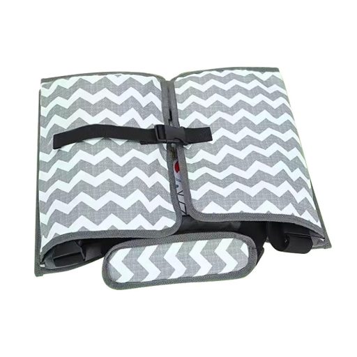 Hordozható gyerekasztal autóba, zsebekkel, szürke