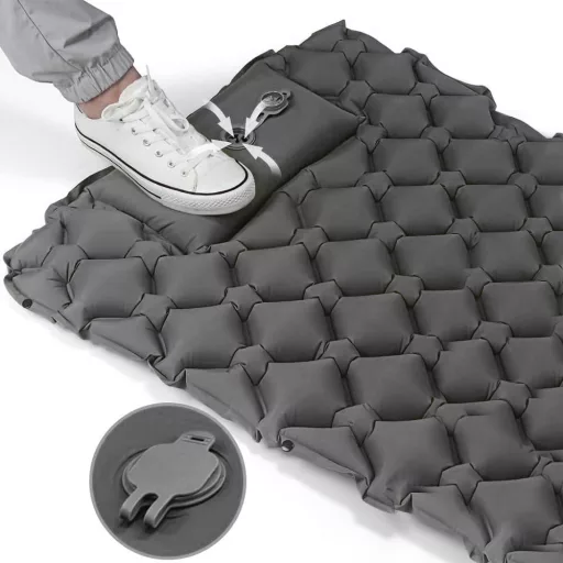 Egyszemélyes túramatrac, szürke