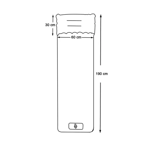 Egyszemélyes túramatrac, szürke