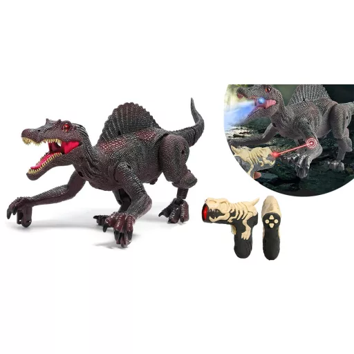Távirányítós játék dinoszaurusz hang- és fényeffektekkel