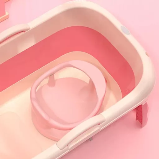 Dőlésgátló babafürdető rózsaszín