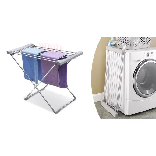 Elektromos ruhaszárító 120 W,  8 szárító rúddal