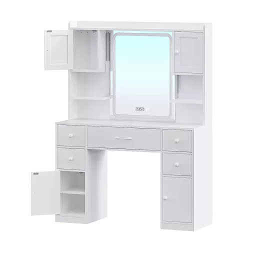 California fésülködő asztal, fehér