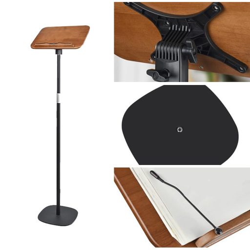 Állítható magasságú könyvtartó állvány, pulpitusra helyezhető