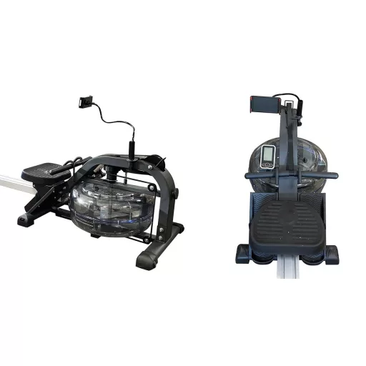 Vízellenállásos evezőpad, 150 kg terhelhetőség