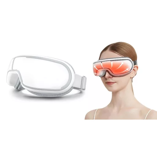 Szem- és halántékmasszírozó készülék