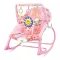 Rezgő, zenélő pihenőszék 18kg-ig, rózsaszín