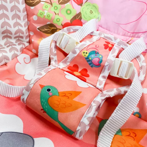 Rezgő, zenélő pihenőszék 18kg-ig, rózsaszín