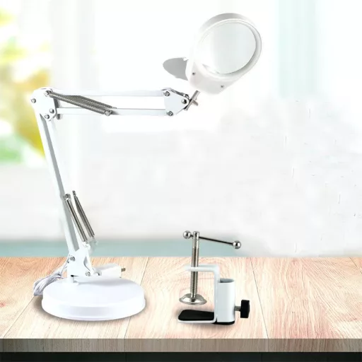 Asztali nagyító, LED fénnyel