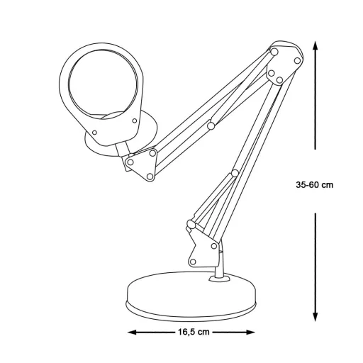 Asztali nagyító, LED fénnyel